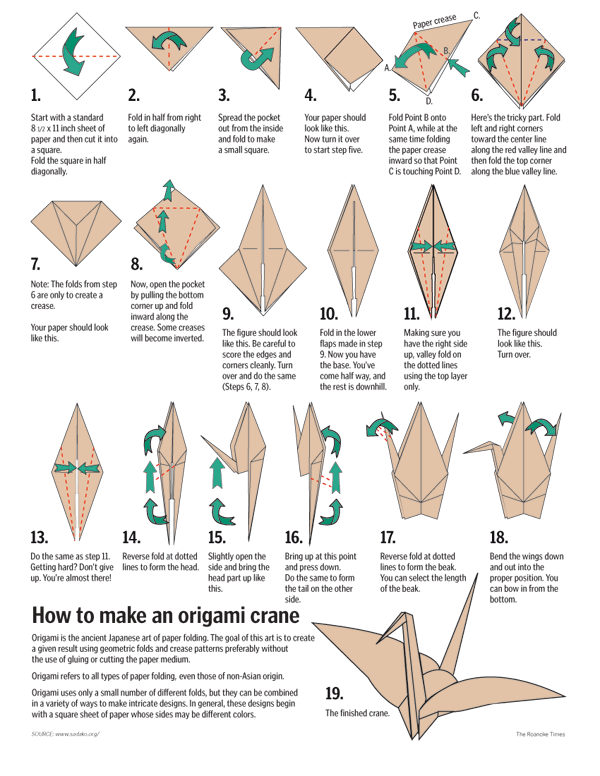 Origami Swan Instructions